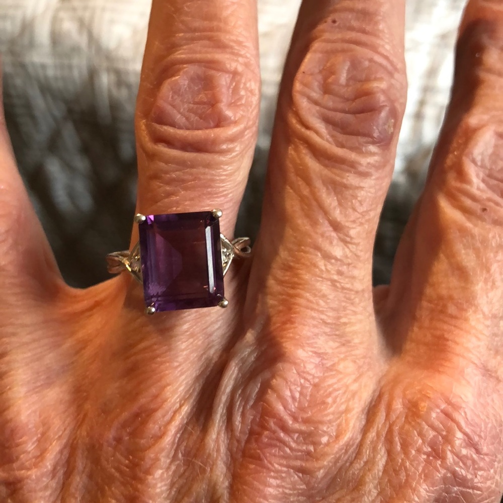 Purple amethyst ring - Picture 4 of 4